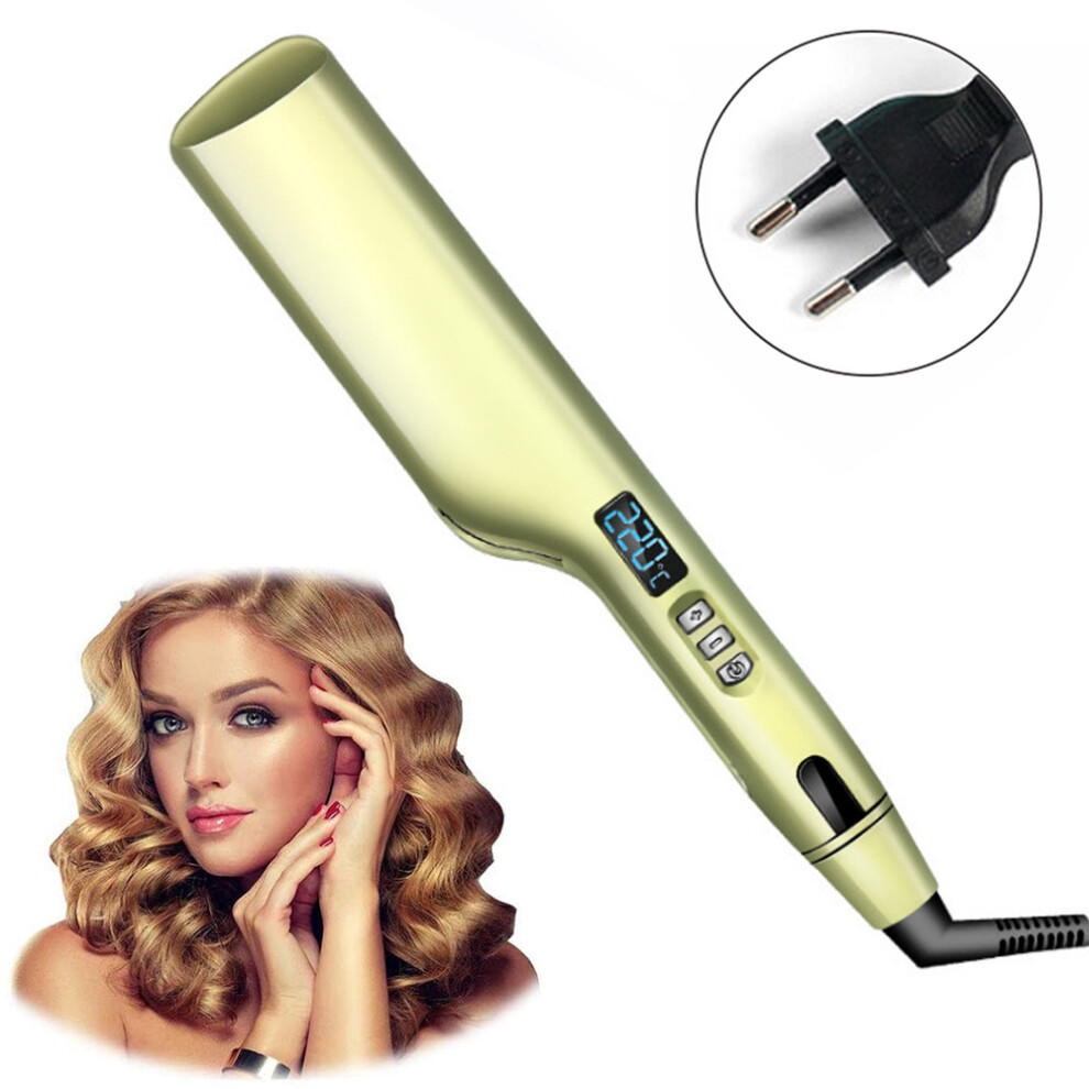 Stylish Hair Wand With Argan Oil Infused Ceramic Coating, Tourmaline-Ion Generator For Frizz-Free, Shiny Curls Or Waves