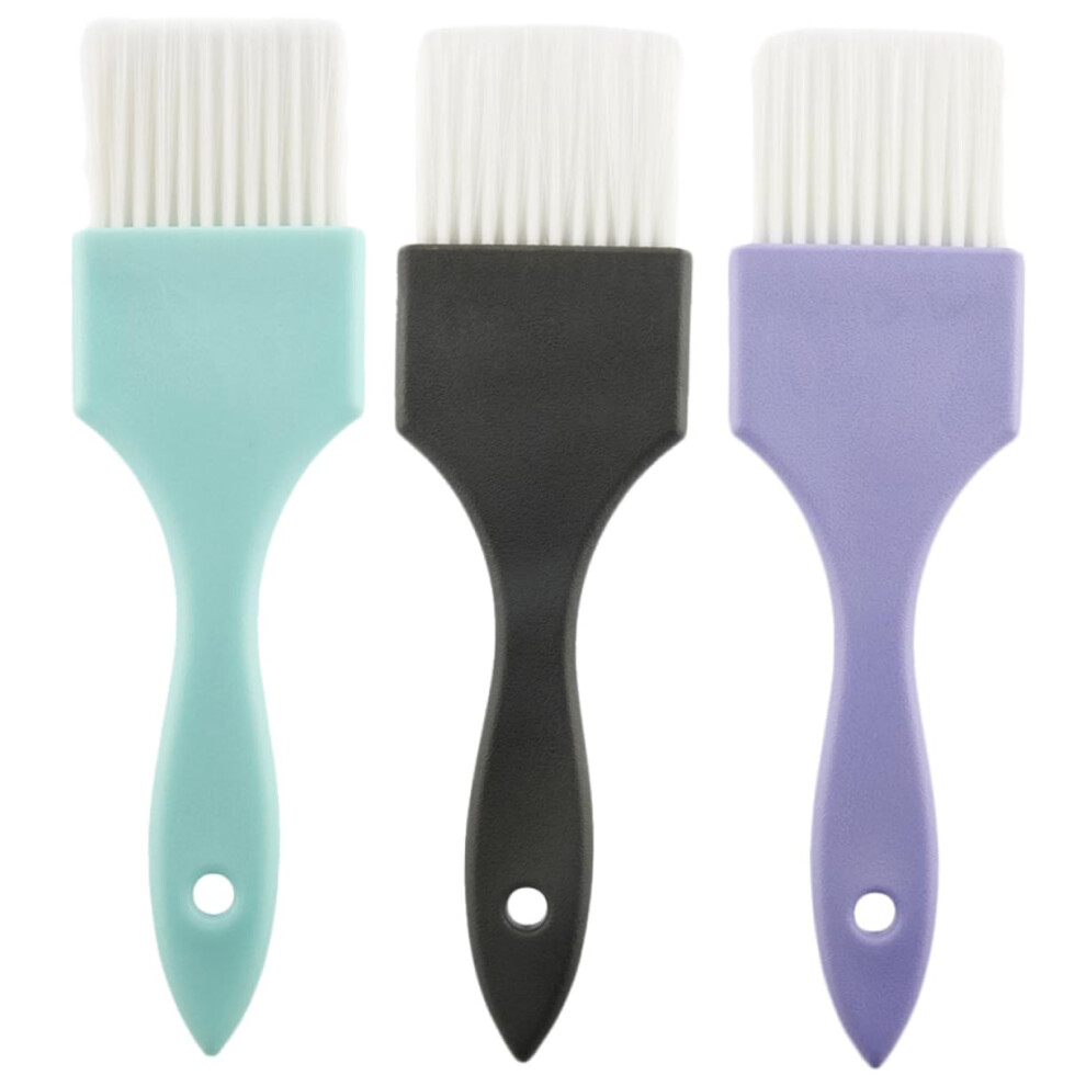 Dark Professional Hair Dye Brush Set 3Pcs For Precise Color Application And Salon Or Home Hair Tinting