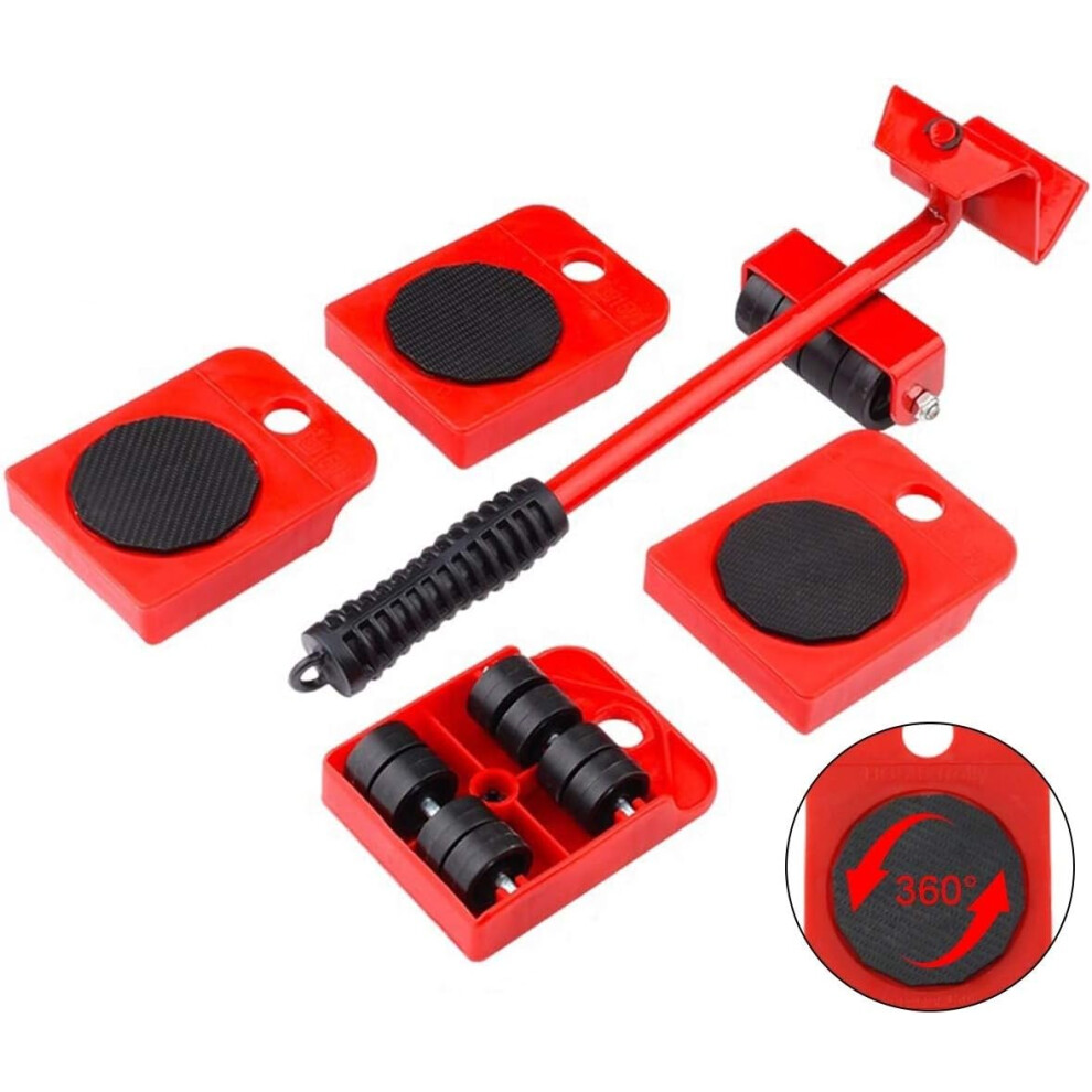 360 Degrees Rotatable Sliders For Flexible Furniture Positioning, Steel Body Furniture Lifter For Robust Handling 9433291241233
