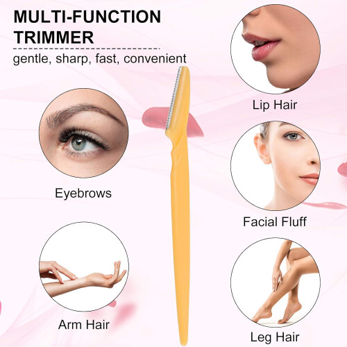 Ξυράφι φρυδιών, εργαλείο Dermaplaning για αποτρίχωση προσώπου με λεπίδα από ανοξείδωτο 1
