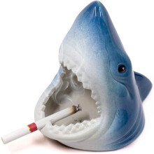 Cendrier artistique au design coupe-vent, décoration d'aquarium sous licence, cendrier en céramique pour une utilisation intérieure et