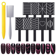 Professionelle Nageldesigns mit magnetischem Gel-Nagellack, das magnetische Doppelkopf-Design sorgt für Präzision und Effizienz, schneller