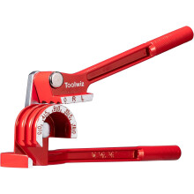 Dobrador de tubos versátil, ferramenta manual para dobrar tubos com precisão de 0 a 180 graus, flexível para tubos finos de cobre, alumínio,