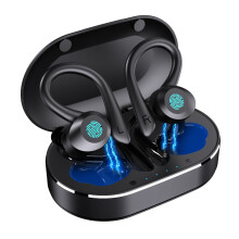 Echo Stride, Trådløse Øretelefoner til Sport, Bluetooth 5.3 Dyb Bas, ENC Støjreduktion til Uafbrudte Opkald, Ergonomisk Design med Sport