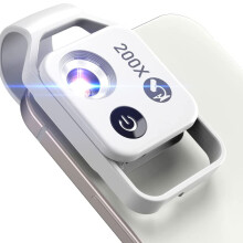 Microfono per telefono con filtro CPL, microscopio con ingrandimento 200X per esploratori e studenti, microscopio per telefono portatile e