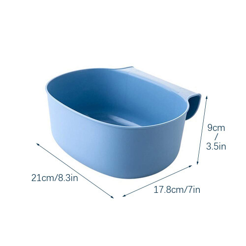 Compost Bin Companion: PP Garbage Can For Kitchen, Hanging Design For Space Optimization, Blue, 2pcs 1