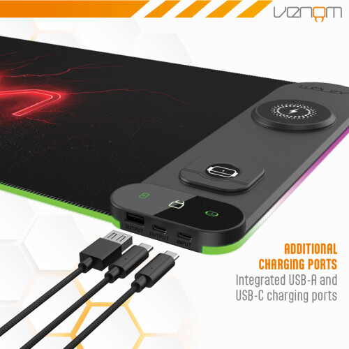 Venom Pro Charge Gaming Surface - 800mm x 300mm 1