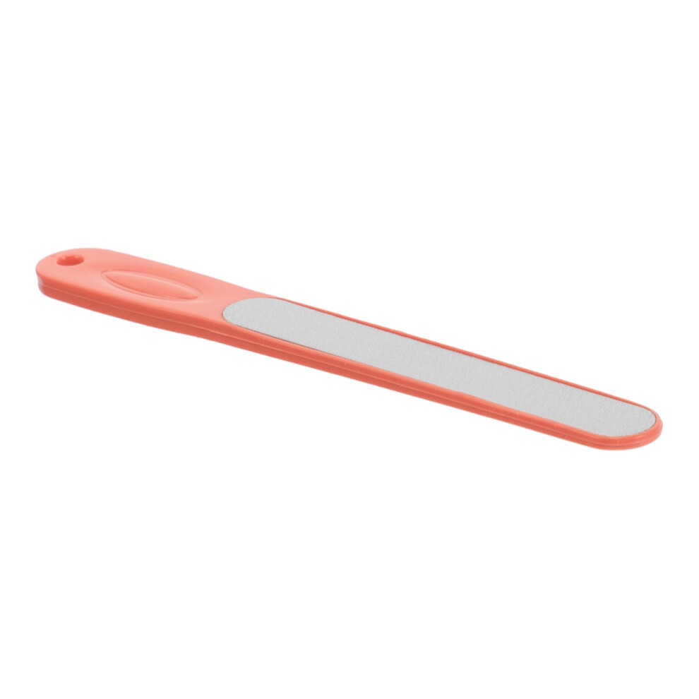 Stainless Steel Nail File for Natural Nails with Ergonomic Grip, Dual Function for Manicure and Pedicure