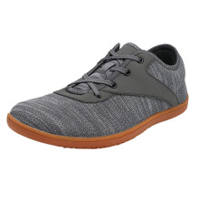 Men's Trekking Shoes Lightweight Breathable Leather SlipOn Hiking Trainers with Rubber Soles Dark Gray 7 UK