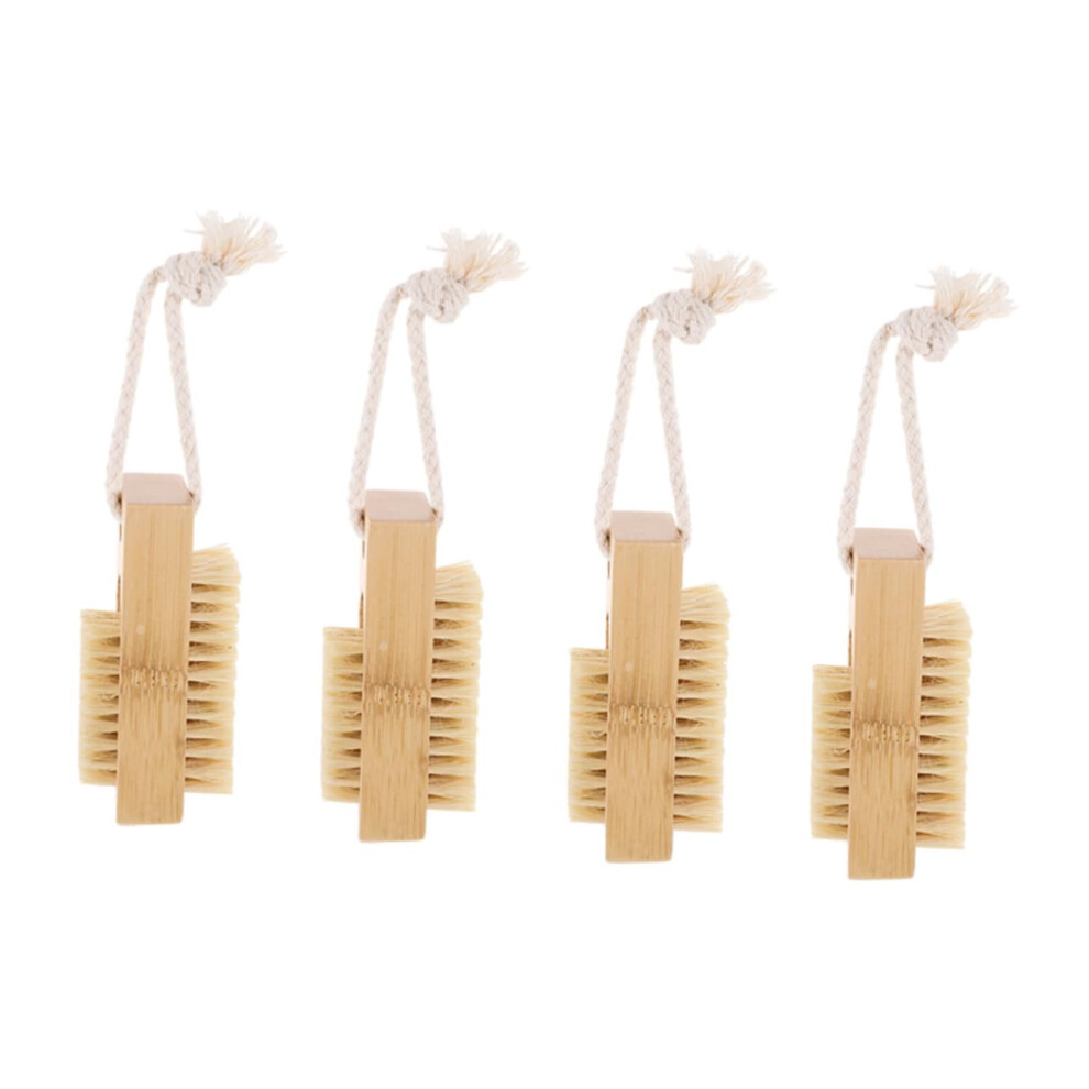 Nail Cleaning Brush Set with Comfortable Grip for Precise Manicure Pedicure at Home or Salon