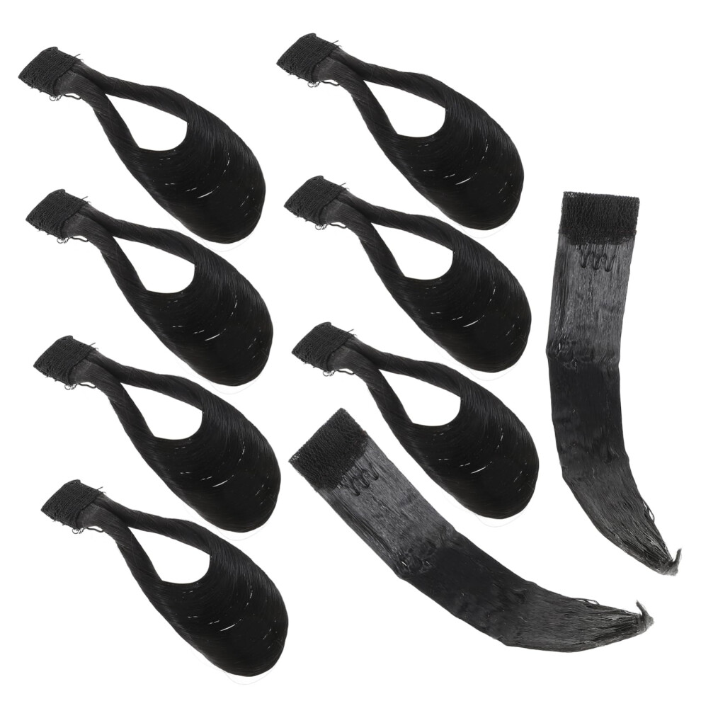 Unisex Human Hair Clipin Bangs And Sideburn Extensions Realistic Look For Stage Or Daily Wear