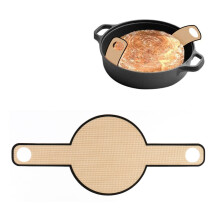 Silicone Baking Mat with Long Handles for Dutch Oven, Reusable and HeatResistant to 500F
