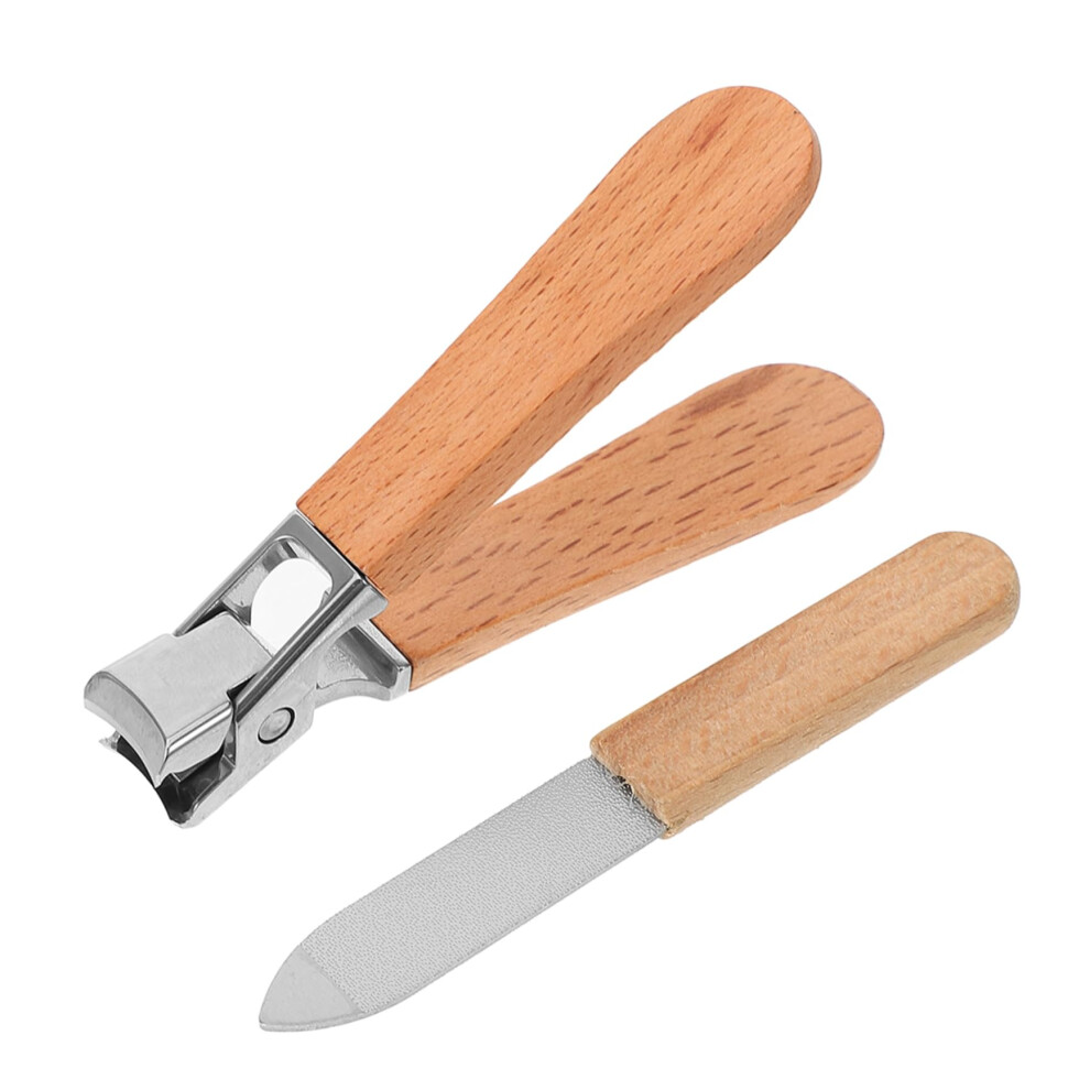 Nail Clipper Set with Ergonomic NonSkid Grip, Safe Precision Blades, Travel Manicure Pedicure Kit
