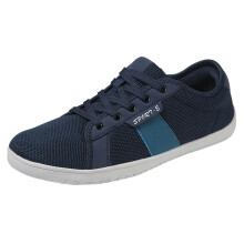 Barefoot Running Shoes for Men and Women, Wide Toe Box, Lightweight Breathable Trainers, Blue Size 7.5 UK