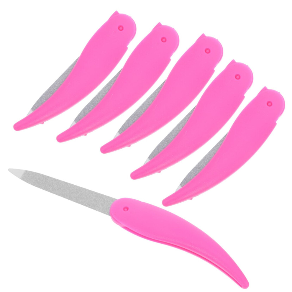 Nail File and Buffer Kit with Foldable DoubleSided Buffer for Natural Nails, 6pcs Travel Set