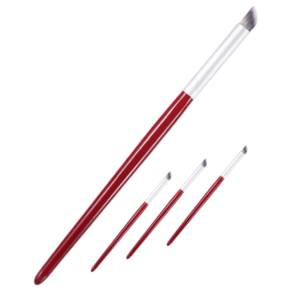 4pcs Nail Art Brush Set Acrylic Nail Brush for Manicure DIY with Smooth Flexible Bristles