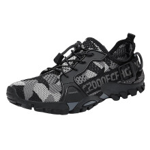 Men's Lightweight Hiking Shoes Breathable Mesh Trail Running Sneakers NonSlip Outdoor Trainers Dark Gray Size 10
