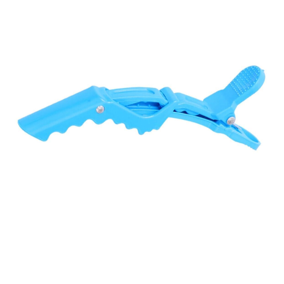 Unisex Blue 15Pcs Plastic Alligator Hair Styling Clips Secure Hold For Sectioning Thick And Thin Hair