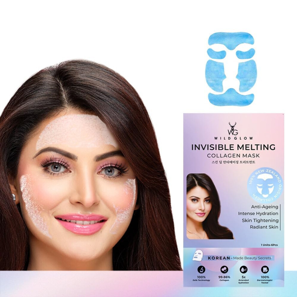 Collagen Face Mask with Deep Hydration and Invisible Gel Formula for AntiAging Fine Lines