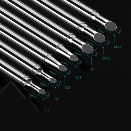 Soldering Iron Tip Replacement Compatible with TSBC2 TSI TSD24 TSC4 TSK Series 1