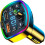 FM Transmitter for Car Bluetooth Adapter with Dual USB Fast Charging, Digital Display, Hands Calling Q74.8A 5