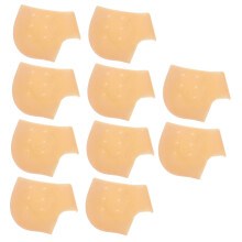 Moisturizing Silicone Heel Cups and Protectors for Cracked Heel Relief, 5 Pairs for Men Women