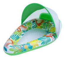 Pool Float with Canopy Adjustable Sunshade Ergonomic Mesh Lounge Raft for Beach and Pool