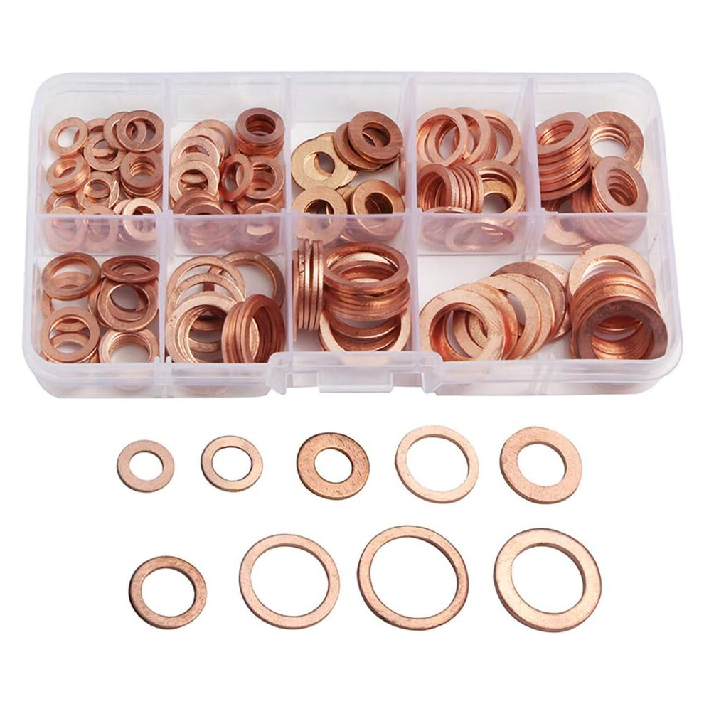Flat Washer Assortment, Corrosion Resistant Copper Washers For Reliable Performance In Harsh Environments, Easy Installation And High Quality Bolted 9004841087689