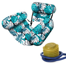 Adjustable Inflatable Pool Lounge Chair with Mesh Seat, Heavy Duty Float for Adults, Green