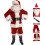 Komfortables Netzfutter, elastisches Spitzenfutter, komplettes Weihnachtsmannkostüm-Set mit Bart und Perücke, 2