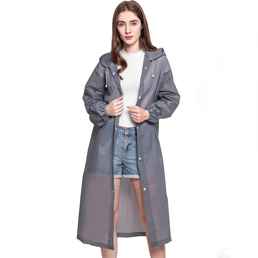 Non-Disposable Hooded Raincoat, Environmentally Conscious Choice For Outdoor Enthusiasts, Stylish And Functional Design Offers Full Protection From 9340258003929
