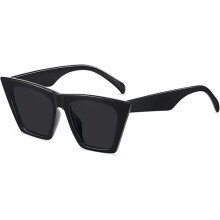 Modische Sonnenbrille im quadratischen Cat-Eye-Design, Vintage-Sonnenbrille im Cat-Eye-Stil mit UV400-Schutz, polarisierten Gläsern, leichtem und