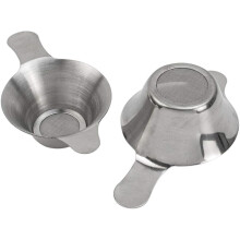 Mini-Sieb aus Edelstahl, Feinmaschenfilter für losen Tee und Kaffee, Doppelgriffe und spülmaschinenfest (hitzebeständig, ultrafeines Netzgewebe)