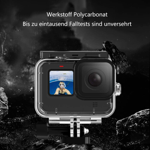 Αδιάβροχη θήκη κατάδυσης για GoPro Hero11/10/9, πιο καθαρός φακός με μεγάλο επίπεδο 2