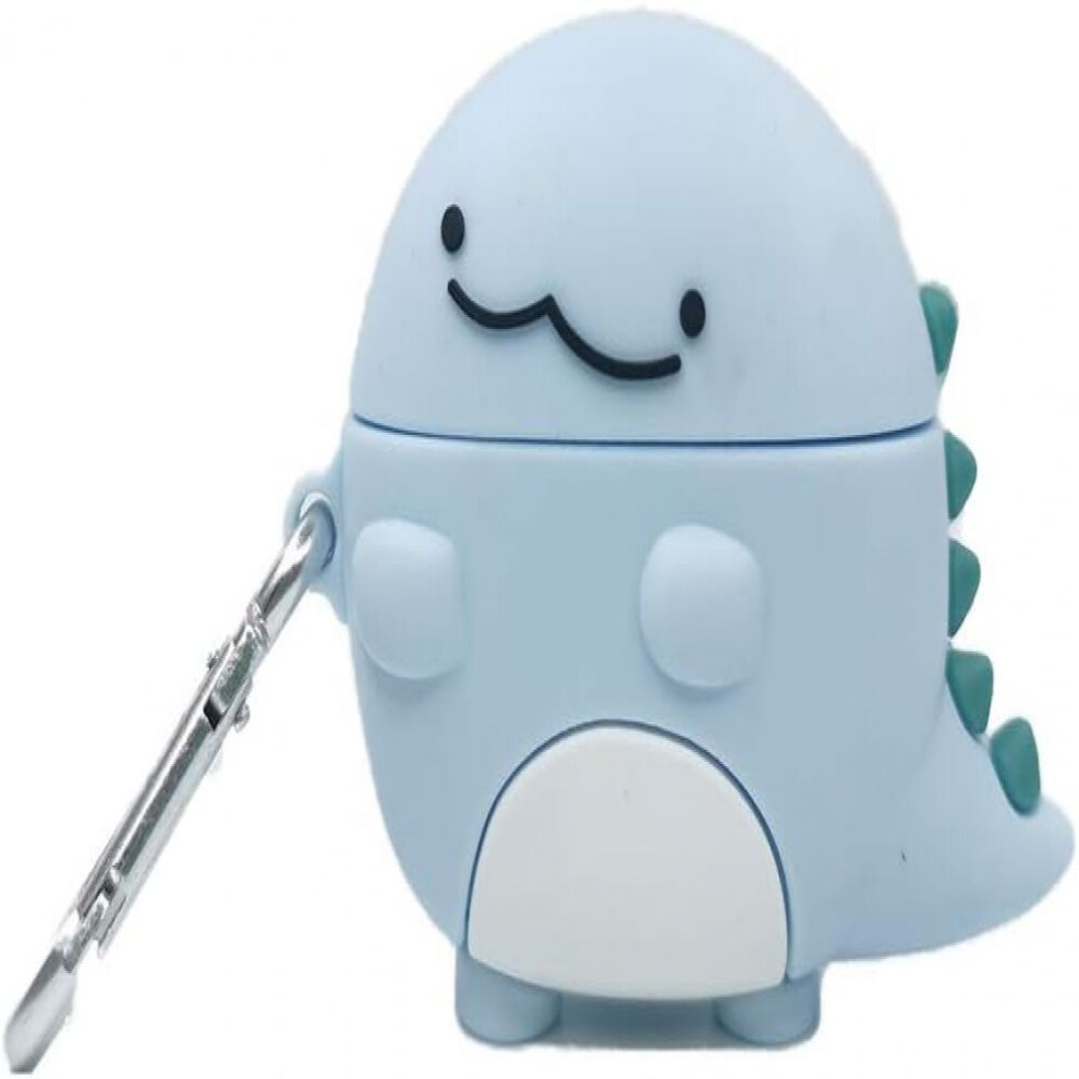 Kawaii Design Cute Dinosaur Case For Apple Airpods Pro, 3D Cartoon Style Silicone Protective Cover With Anti-Lost Carabiner, All Round Protection 9448196969120