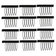 60pcs Metal Wig Clips for Sewing Secure Hold SixTooth Wig Combs for Hair Extensions