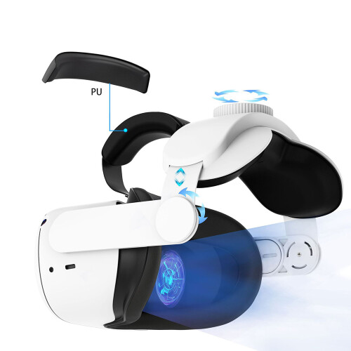 Ακουστικά VR Elite με λουράκι για Oculus Quest2, γρήγορη ρύθμιση και προσαρμοζόμενη 2