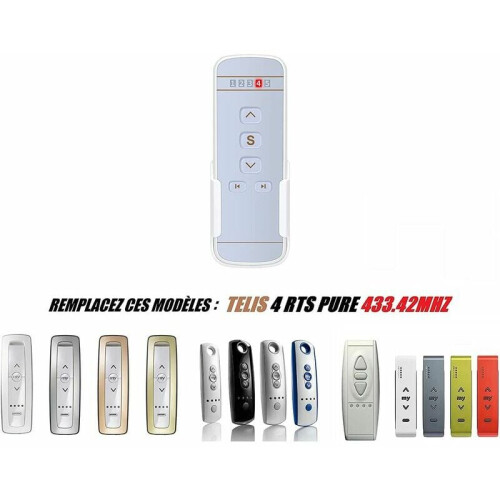 Motorized Blinds Companion, Πανκατευθυντικός Έλεγχος 5 Καναλιών RTS Τηλεχειριστήριο 1