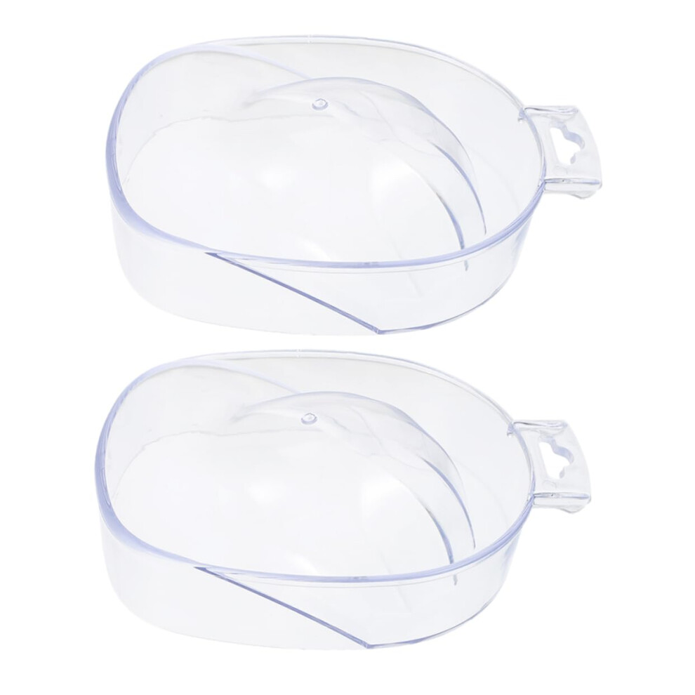 Manicure Soaking Bowl for Gel Polish Removal and Cuticle Care, 2pcs Nail Soak Off Bowl for Home and Salon Use