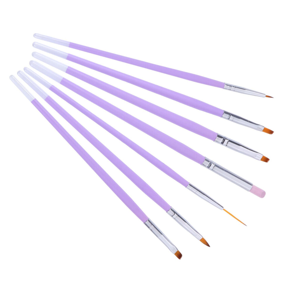 7pcs Professional Nail Art Brush Set and Design Pens with Fine Line Accuracy for Manicure
