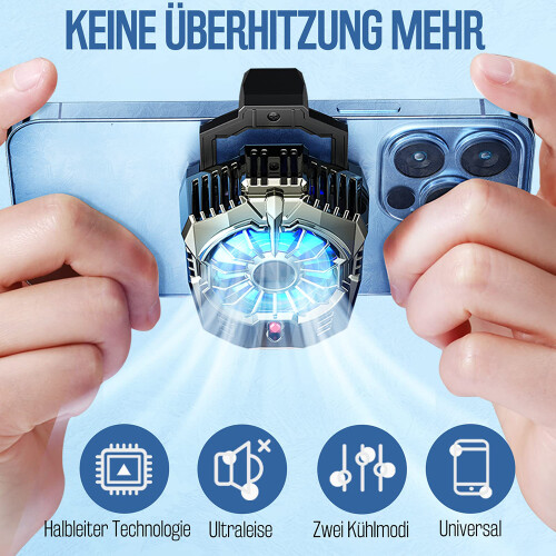 Ψύκτης τηλεφώνου για gamers, συμβατότητα με iPhone και Android Smartphones, προηγμένη τεχνολογία 2