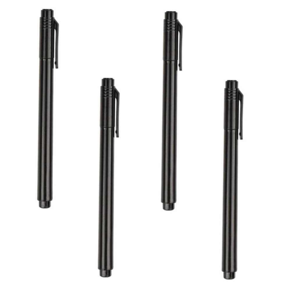 Black 4Pcs Nail Art Pens With Precise Drawing Tip For Manicure Diy Salon And Home