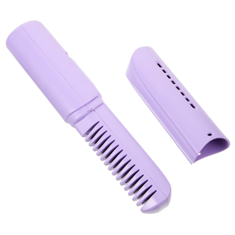 Cordless Hair Straightener Brush USB Rechargeable Heated Comb with Scalp Massage for Travel