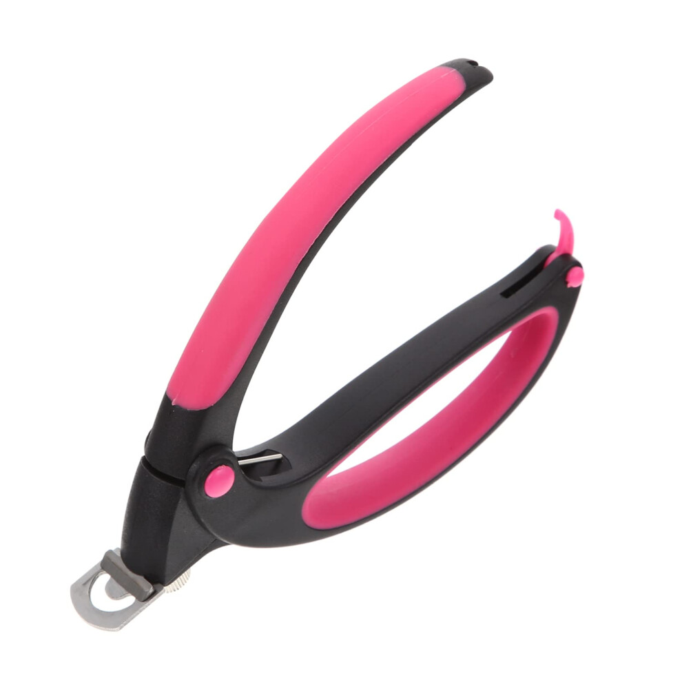 Stainless Steel Nail Clipper with Ergonomic Nonslip Grip, UShaped Trimmer for Home and Salon Use