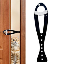 Adjustable Cat Door Latch and Pet Gate Holder for Dog Room Access, Tool Installation