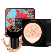 CC Cream Foundation Air Cushion with Mushroom Head, Full Coverage Concealment, Long Lasting Waterproof