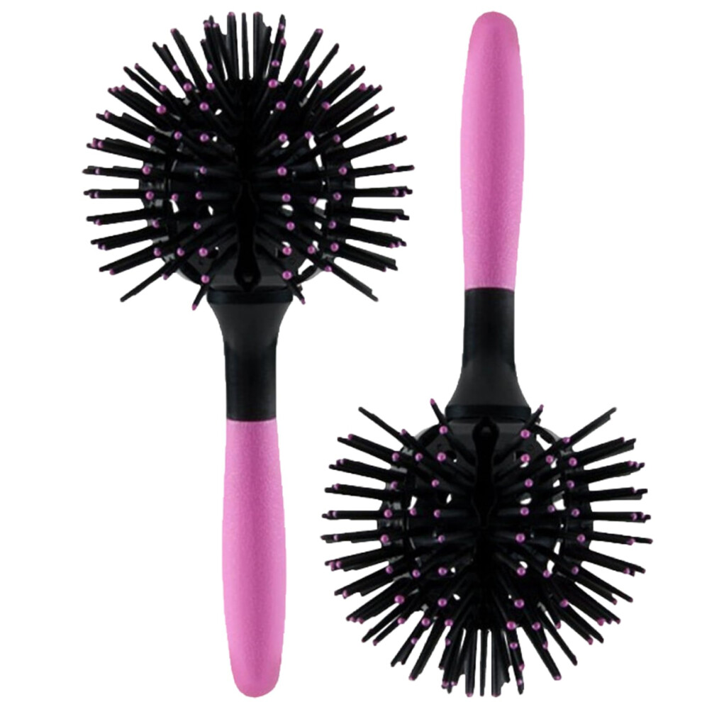 2Pcs Round Hair Brush Set with HeatResistant AntiStatic Bristles for Salon Curling and Styling