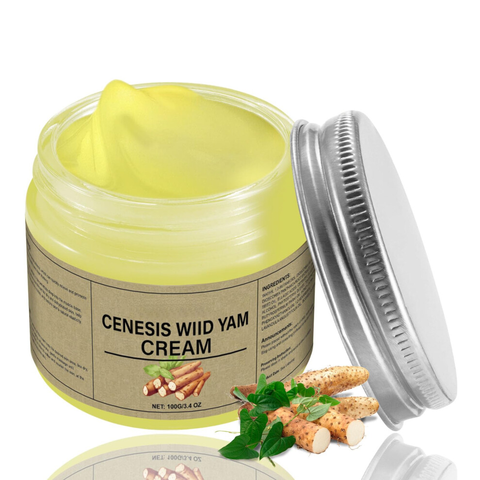 Wild Yam Cream for Hormone Balance Support, Organic Moisturizing Lotion for Women Menopause Relief