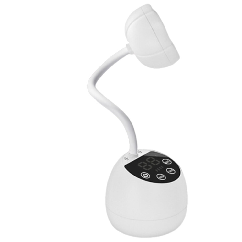 White/Light Uv Led Nail Lamp Gel Polish Dryer With 360 Flexible Gooseneck Usbc Touch Timer For Home Salon