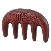 Wide Tooth Wooden Hair Comb Natural Sandalwood Detangler for Curly and Thick Hair Scalp Massage